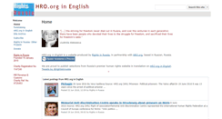 Desktop Screenshot of hro.rightsinrussia.info